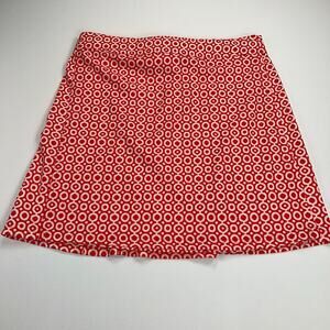 Ripskirt Hawaii Adjustable Wrap Skirt Orange Geometric Print Size L Length 2